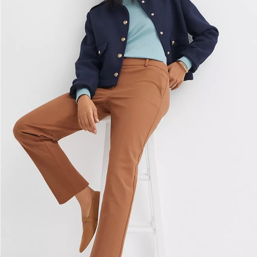 NWT LOFT 2P Brown Riviera Slim Pants